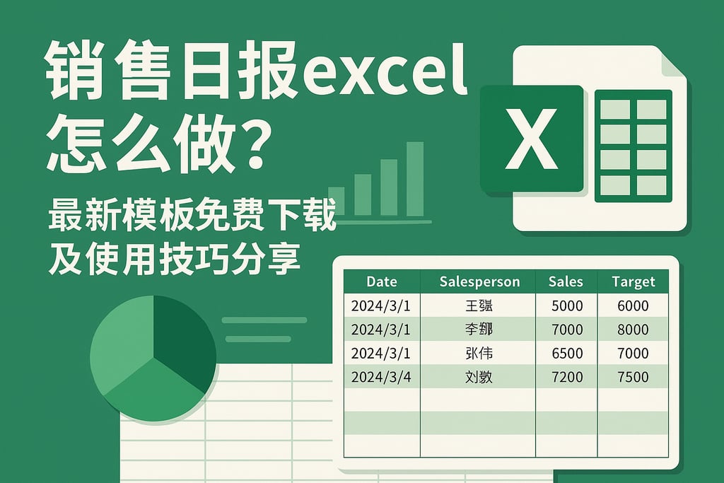 销售日报 excel怎么做？最新模板免费下载及使用技巧分享